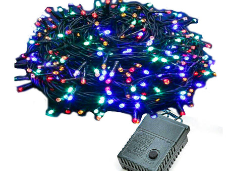 OFFERTA Mantello Luci Led Albero Di Natale 288 Luci RGB Multicolori 3.2 Metri