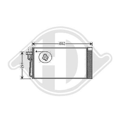 Condensatore Serie5 E60/E61 Diesel Serie7 Serie7 E65/E66/E67 Diesel 64 5
