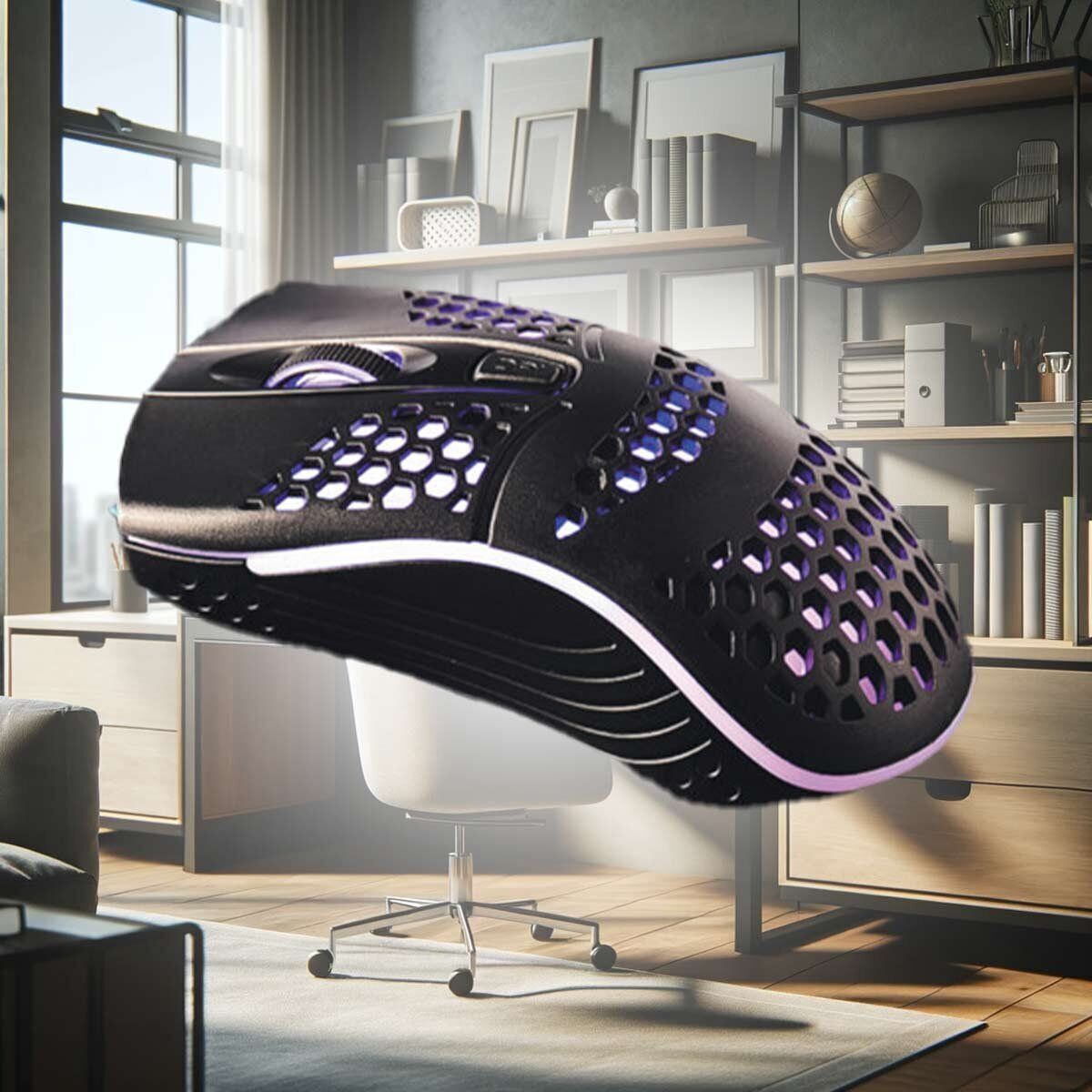 Mouse Ottico Ergonomico USB 2.0 Anti Sudore Retro Illuminato Colori RGB Casuale