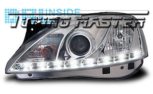 Fari Anteriori Dayline DRL Luci Diurne Corsa C 00->06 Cromati Omologa CE87