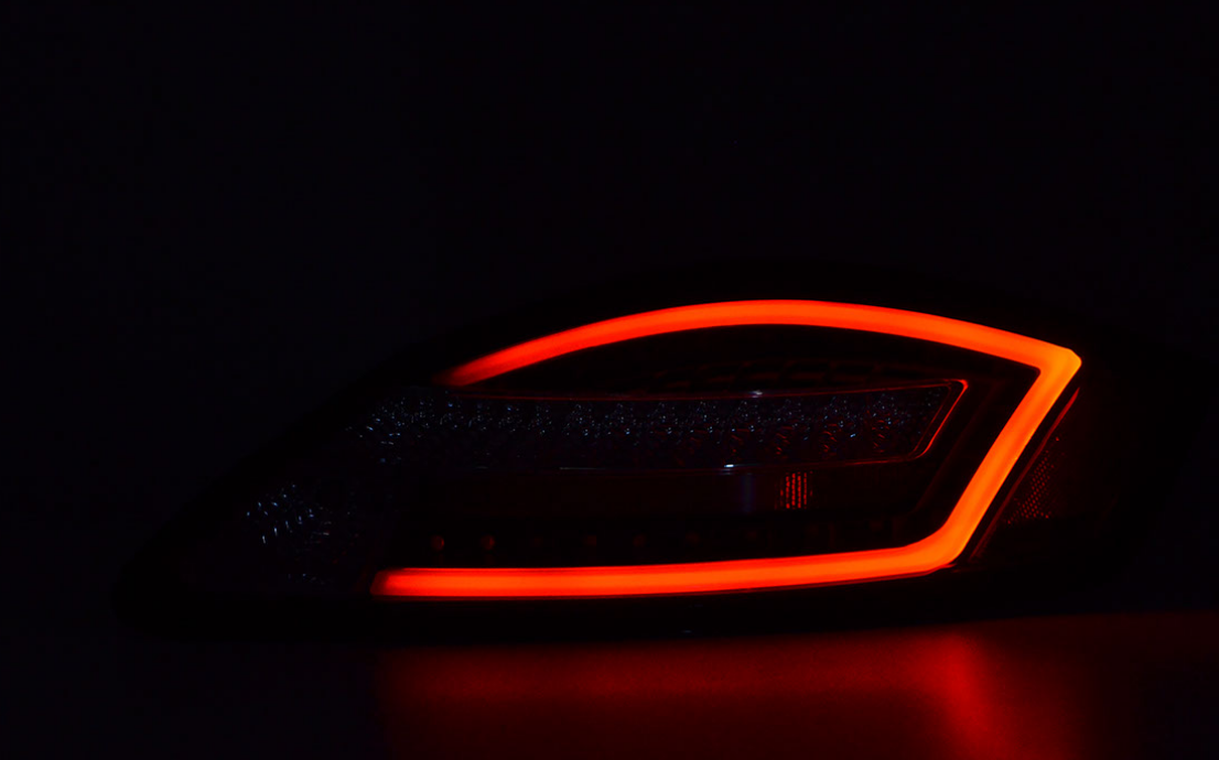 Coppia fari fanali LED LTI TUNING Boxter 987 04-09 neri freccia dinamica