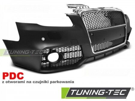 Paraurti Tuning A4 04-08 RS STYLE Cromato Nero