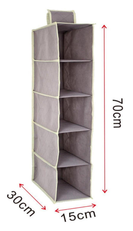 Organizer Scaffale Armadio da Appendere Portatutto Pieghevole Salvaspazio 5