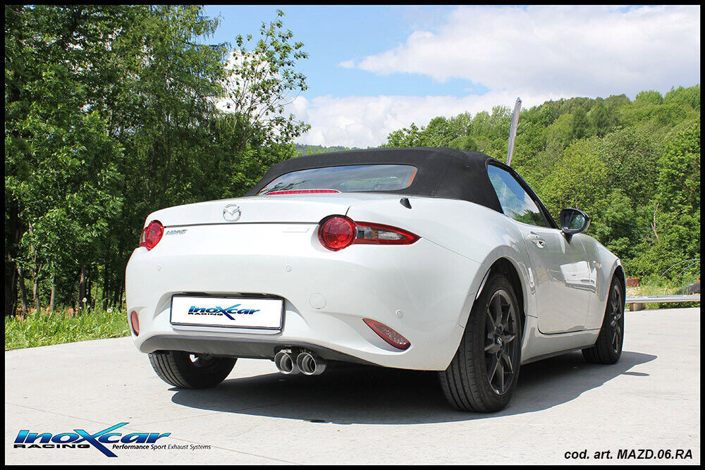 MX-5 2017-- 1.5 (131CV) CABRIO Posteriore con uscita 2 x diam. 80 RACING