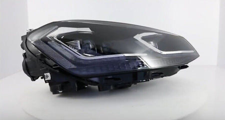 Coppia Fari Fanali Anteriori Tuning GOLF 7.5 RESTYLING (2017 - ) LED SILVER H7