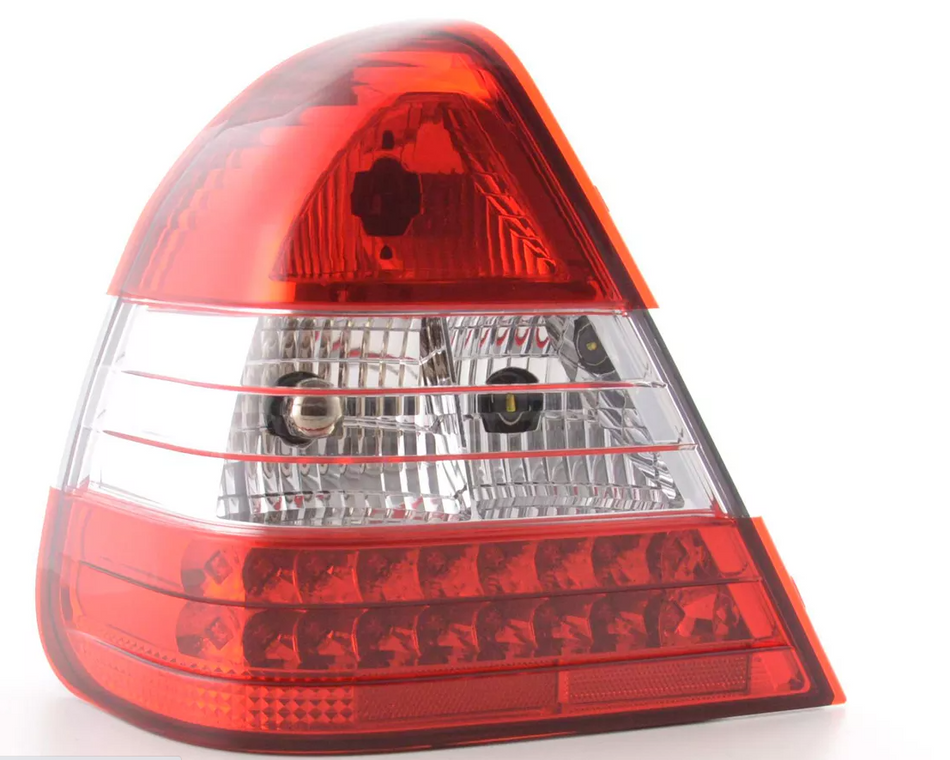 Coppia Fari Fanali posteriori Tuning LED Classe C W202 96->00 Rossi