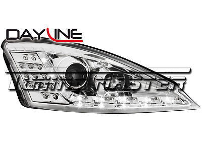 Focus 01->04 Fari Dayline Cromati con Freccia LED