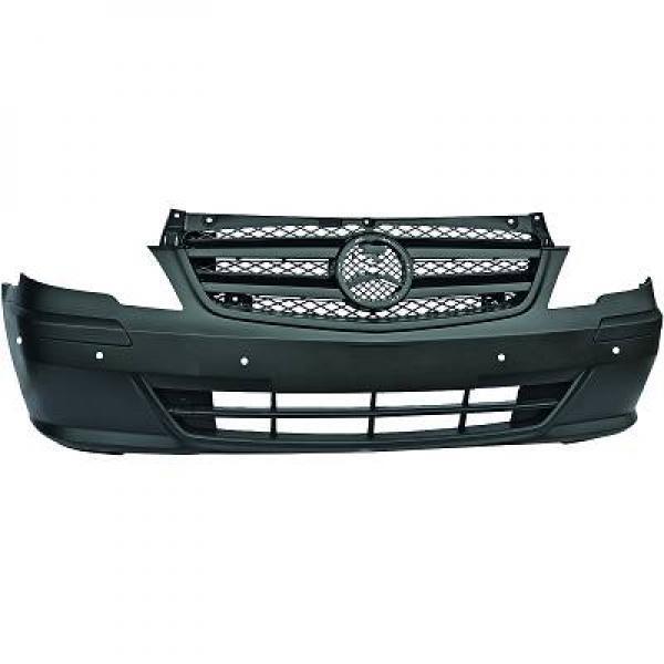 Paraurti anteriore VITO 2010-2014 nero per sensori parcheggio