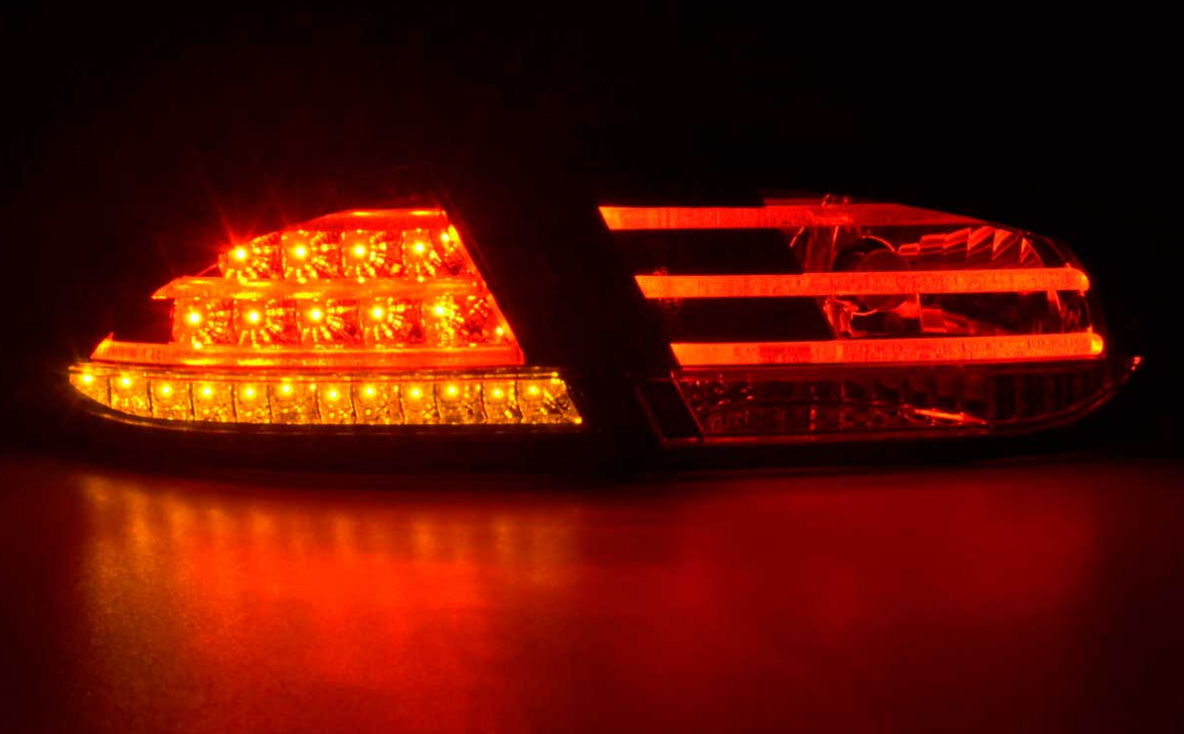 Fari Fanali tuning posteriori a LED Leon 1P1 2009-> Neri trasparente