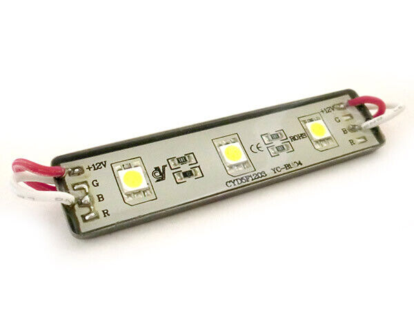 Modulo Mattone LED 3 SMD 5050 Bianco Ghiaccio 12V Impermeabile IP67 <p