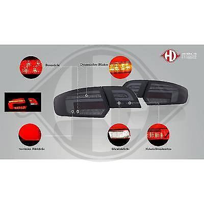 Coppia fari fanali posteriori LED TUNING A3 S3 Sportback 8P 8PA 2003 2008 neri