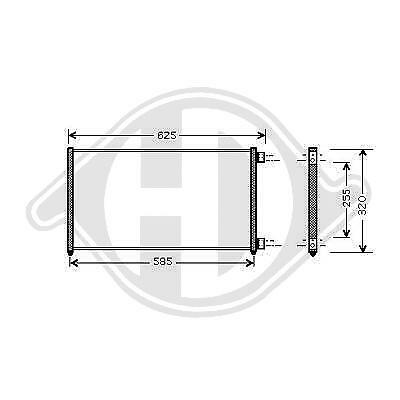 Condensatore clima DOBLO 2001 - 2005 1.3 JTD 1.9 JTD 74+77 kw