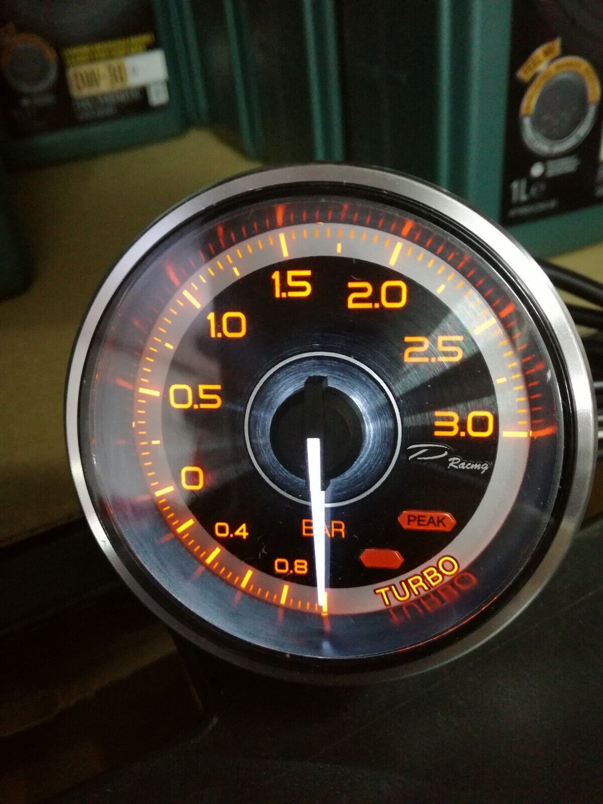 Manometro Strumento 60mm DEPO Racing PRESSIONE TURBO -1+3 bar analogico picco