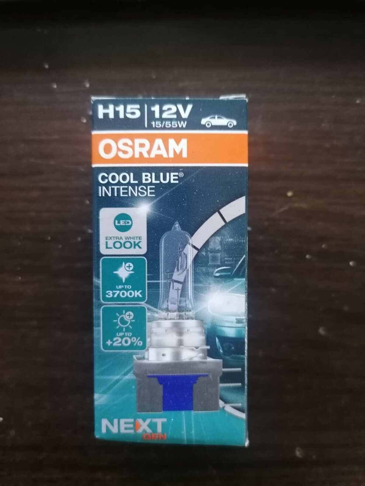 1 Lampada Lampadina Luce OSRAM COOL BLUE INTENSE next gener H15 PGJ23T-1 12V 55W