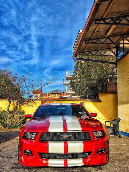 Coppia Fari Fanali Tuning MUSTANG V 10-13 TUBE LIGHT FRECCIA DINAMICA NERI