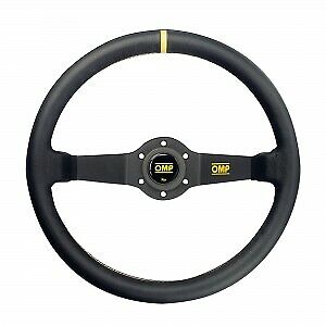 OMP RALLY OD/1950 Volante in Pelle Liscia 350mm DEEP DISH-ORIGINALE ! Nuovo