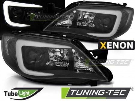 Coppia Fari Fanali Anteriori Tuning IMPREZA III GH 07-12 TUBE HID SOLO XENON