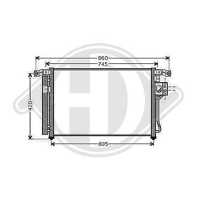 Condensatore clima SANTA FE 10/2005