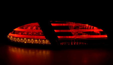 Coppia Set Fari fanali posteriori Tuning a LED Leon 1P 05->09 Rosso Fumè