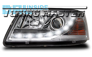 Fari Anteriori tuning Dayline DRL Luci Diurne T5 03-> Cromati CE87
