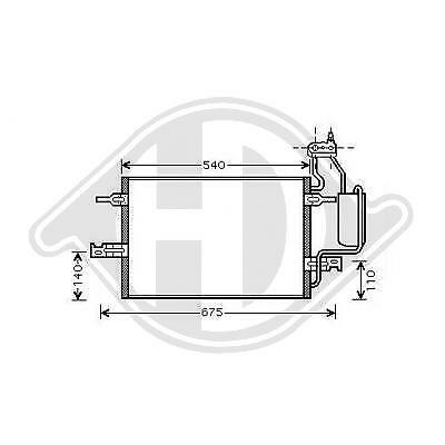 Condensatore MERIVA 05/2003 1.4/1.6/1 7 CDTi 1850086/13128931 505x365