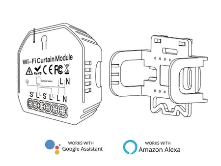 Modulo Switch Tapparelle Tende Persiane Interruttore WiFi 220V 2A Compatibile C