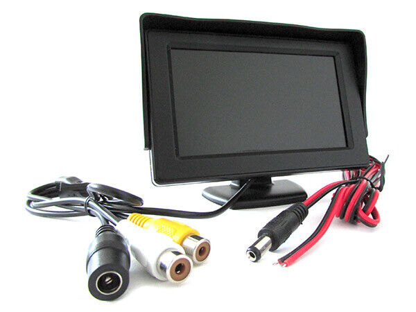 Monitor TFT LCD 4,3'' Slim Orientabile a 160 Gradi Doppio Ingresso Video Per