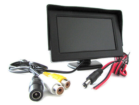 Monitor TFT LCD 4,3'' Slim Orientabile a 160 Gradi Doppio Ingresso Video Per