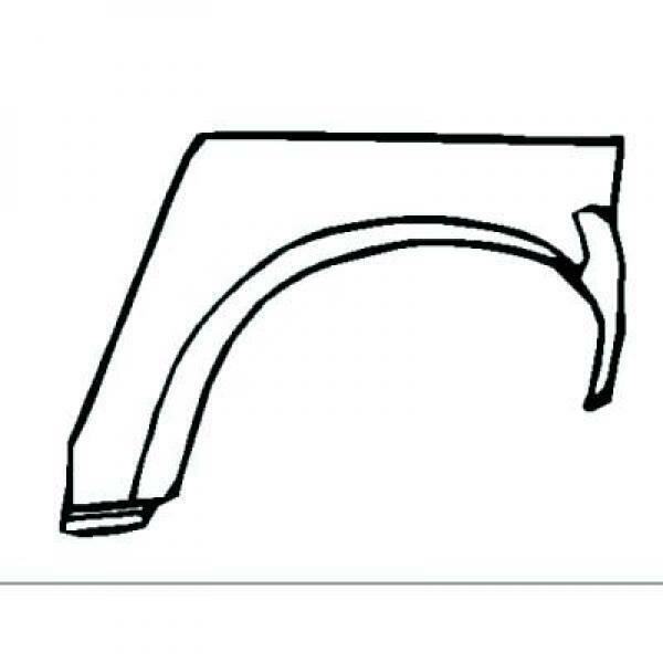 Passaruota arco parafango lamierato sinistro CORSA B 93-00 2/3 porte