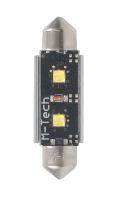 Coppia Lampade Lampadine Led Blister LB813W C5W 36mm 2xHP LED Canbus 12V bianco