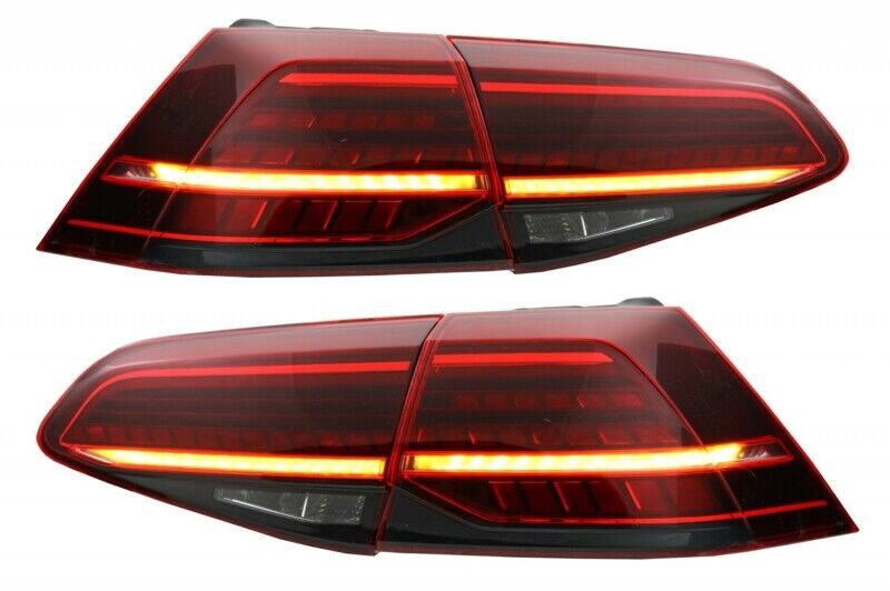 COPPIA SET FARI FANALI TUNING POSTERIORI LED FRECCIA DINAMICA GOLF 7 VII E 7.5