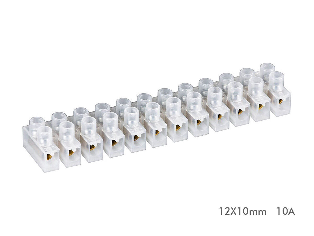 Morsettiera a Barriera Mammut 12X10mm 10A <ul><li>Mammut Morsetti Elettrici Di