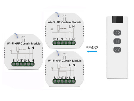 Modulo Switch Tapparelle Tende Persiane Interruttore WiFi + RF 220V 2A