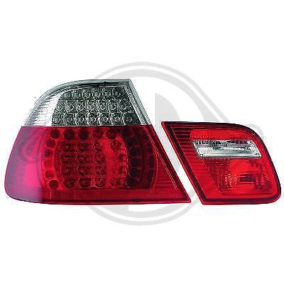 Coppia Fari Fanali Posteriori Tuning E46 COUPE' (03-06) bianco/rosso LED