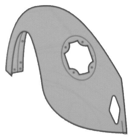 Parafango destro posteriore MAGGIOLINO MAGGIOLONE 75-78 paraurti