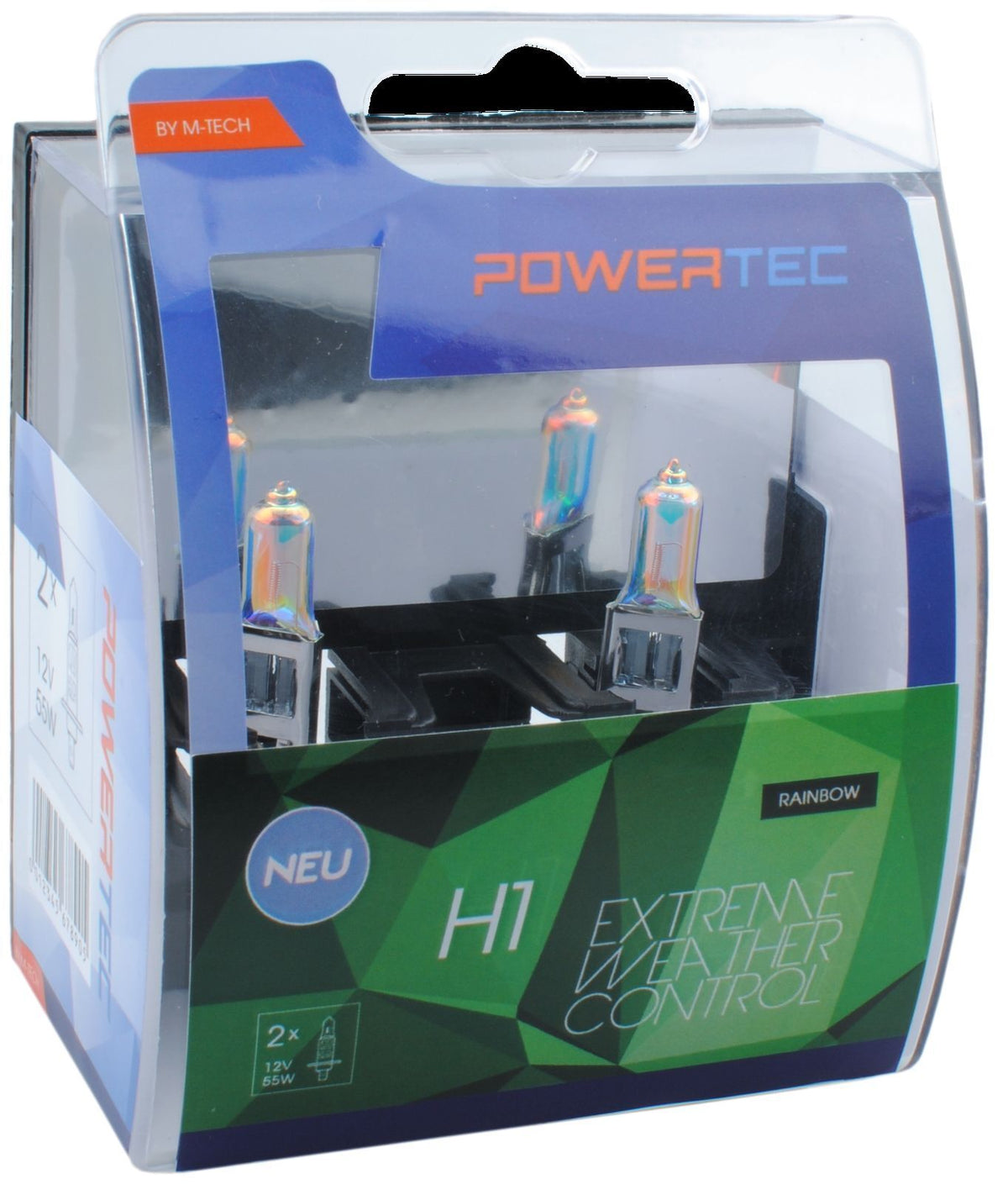 Coppia Lampade Lampadine PowerTec H1 55W 12V EXTREME WEATHER CONTROL ALOGENE