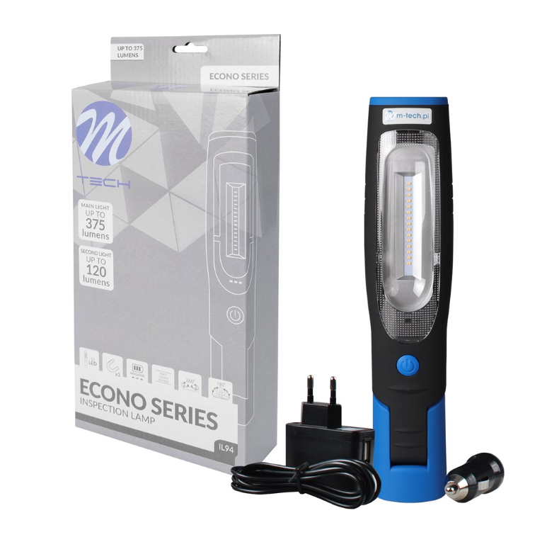 LAMPADA DI ISPEZIONE officina magnetica snodabile 15led osram + 1HP