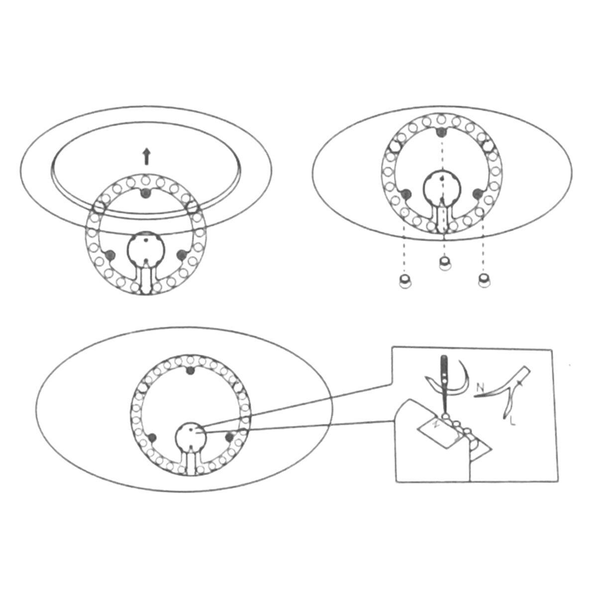 Modulo Led Per Plafoniera Plate Ad Anello 18W 1800LM 6500K Diametro 185mm