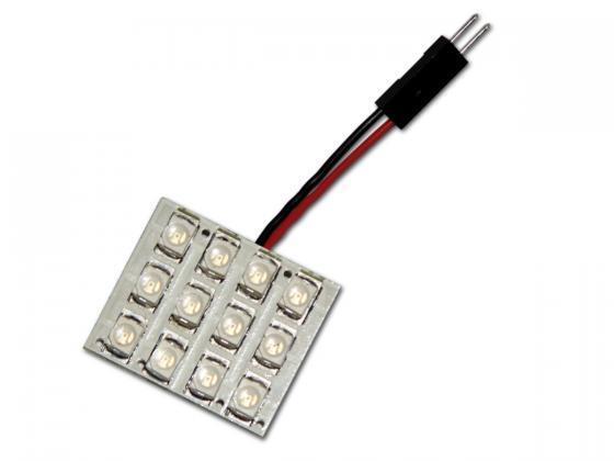 LED Bulb / board for interior lighting with 12 LEDs, white