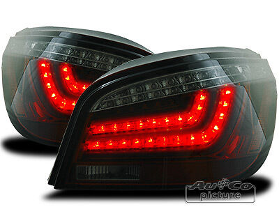 Coppia Set Fari Fanali posteriori Tuning 03>07 LED Fibra Serie 5 E60 Fumè