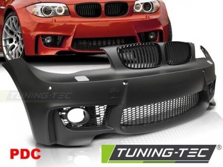 Paraurti Anteriore Tuning E81/82/87/88 2004-2013 M1 STYLE SRA+ PDC + Griglie