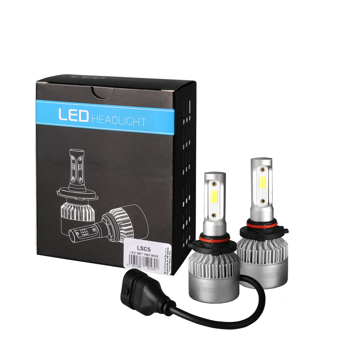 Kit Conversione Fanali Fari LED COB HB3 9005 4x10w 40W 12 24 V 40W 10000 Lumens
