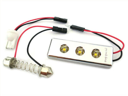 Pannello Led Per Luci Plafoniera Abitacolo Cortesia Auto 3 Smd PCB Osram Bianco