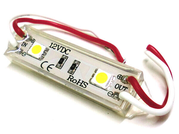 Modulo Mattone LED 2 SMD 5050 Bianco Caldo 12V Impermeabile Per Insegna