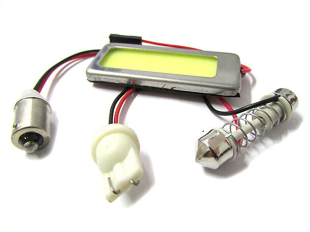 Pannello Lampada Led COB 36 Chip 12V 7.2W 52X22mm Siluro T11 Regolabile T10 W5W