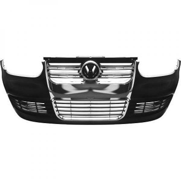 Paraurti anteriore tuning GOLF IV 1997-2003 in ABS con griglia cromata stile R32