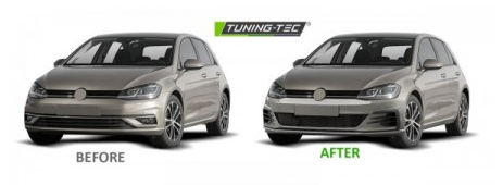 Paraurti Anteriore Sportivo Tuning GOLF 7.5 Stile GTI 2017-2019 senza fori PDC