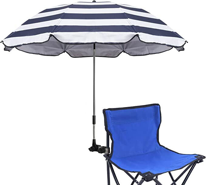 Ombrellone per Sedia da Spiaggia 105cm Con Pinza Colori Assortiti