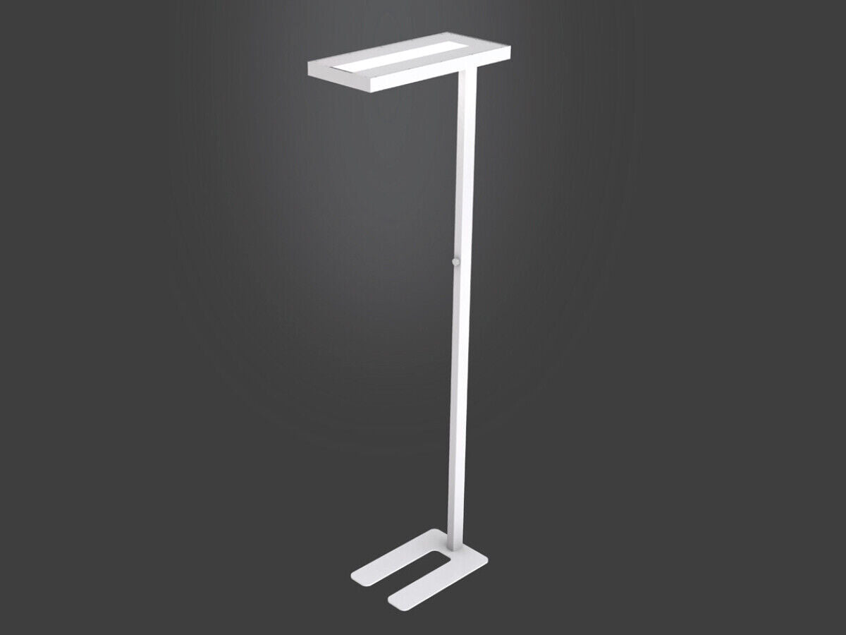 Piantana Lampada Led Da Terra Moderna Bianco Con Touch Dimmerabile 80W Alta 195