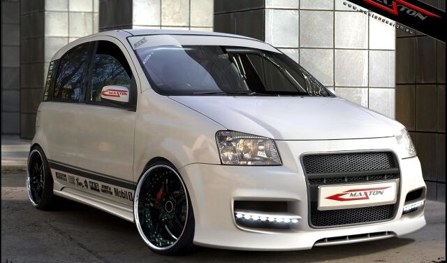 Paraurti Anteriore Tuning PANDA RACER 2003-2012 VETRORESINA maxton design